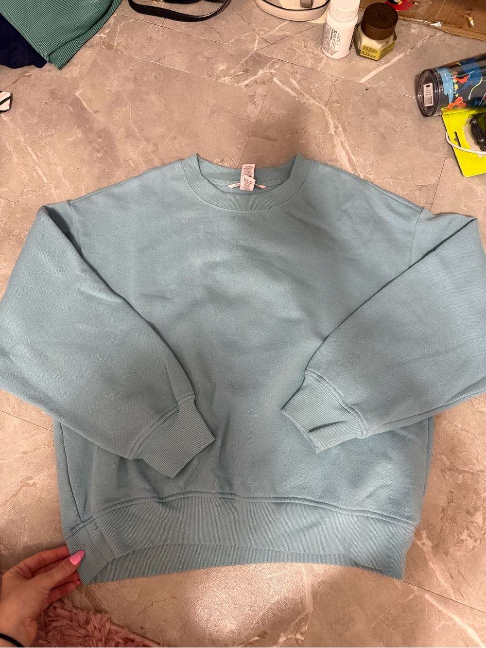 Victoria's Secret Light Blue Crewneck Sweatshirt